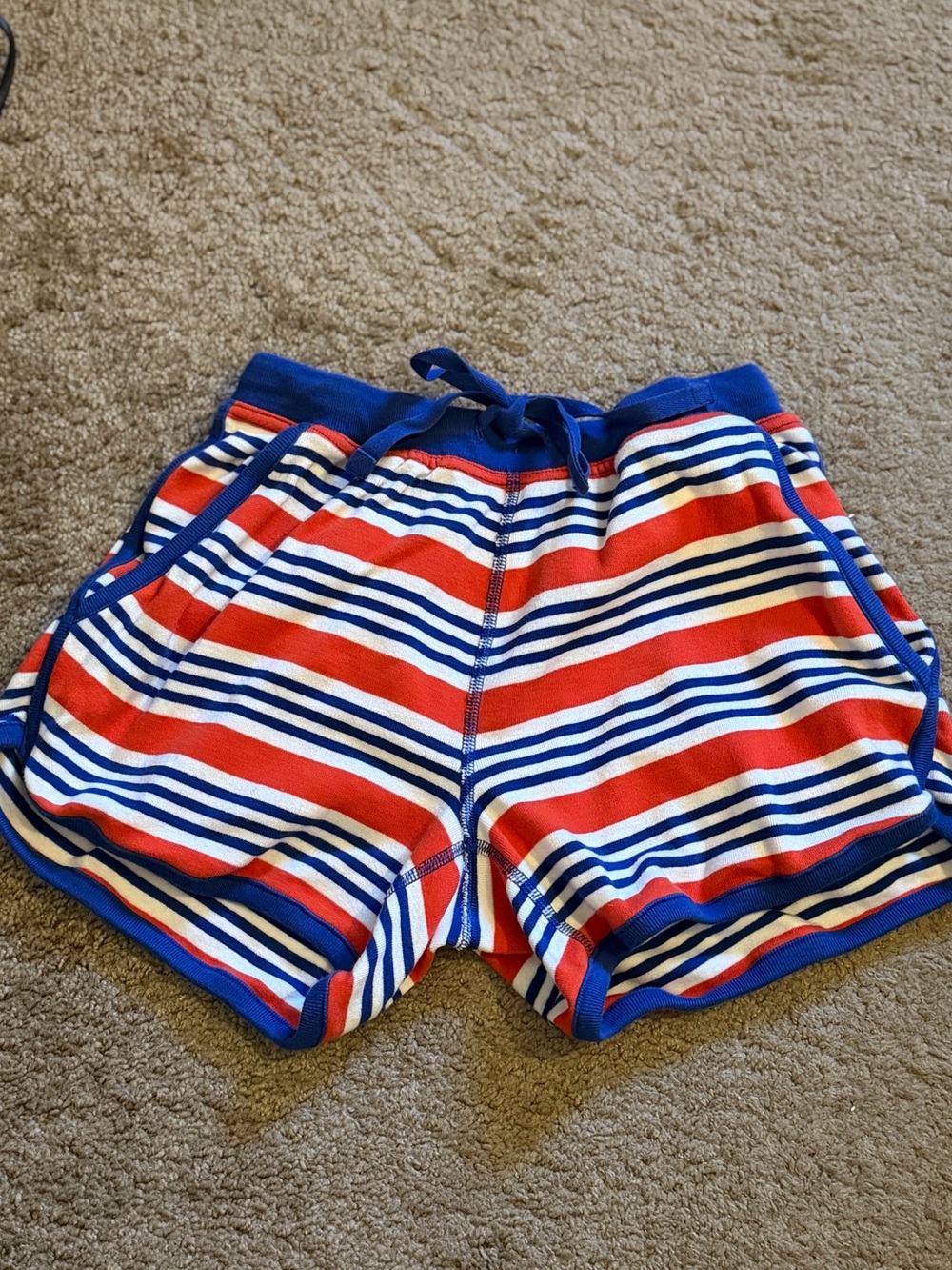 Hanna Andersson Striped Red, White & Blue lounge shorts